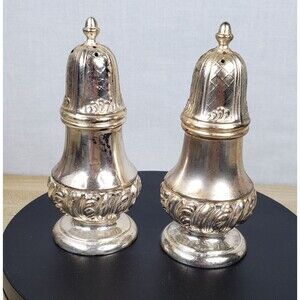 W.B. Mfg Co. (Weidlich Bros) Silverplate Salt & Pepper Shakers